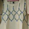 hand painted kurtu with flower design